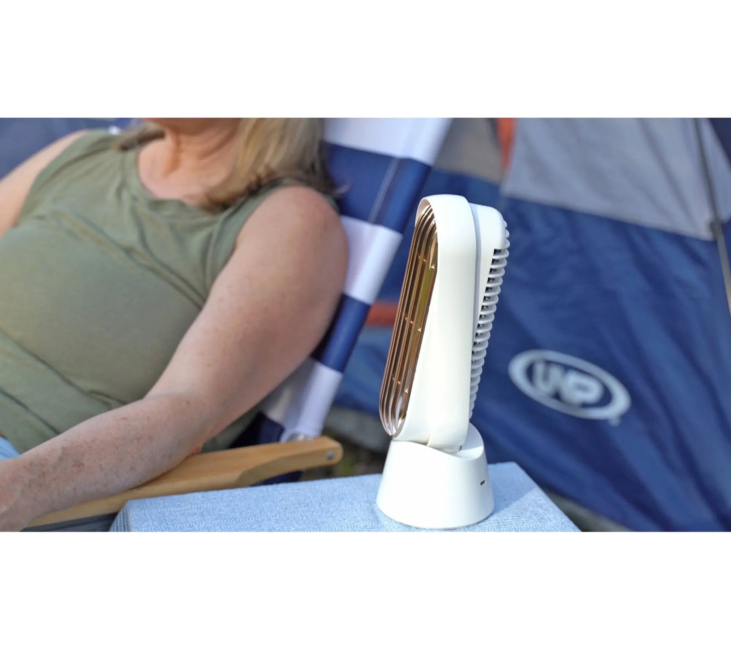 Cascade Set of 2 Portable Rechargeable 10" Fan