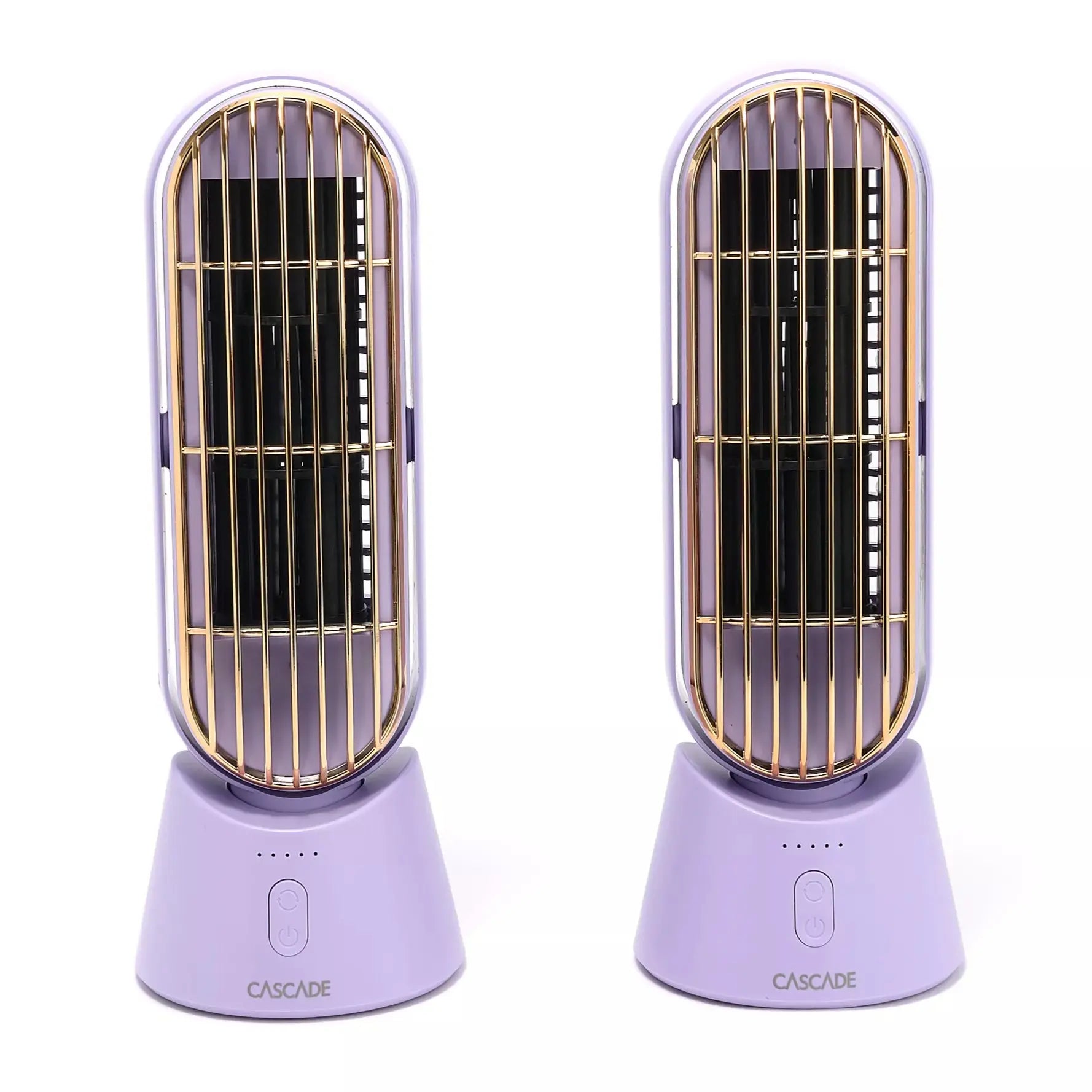 Cascade Set of 2 Portable Rechargeable 10" Fan