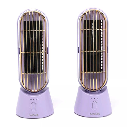 Cascade Set of 2 Portable Rechargeable 10" Fan